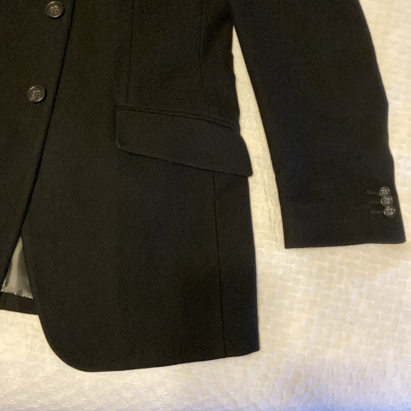 Banana Republic 3 button sport coat/jacket, black, 36R fitted, heavy twill - Picture 3 of 7